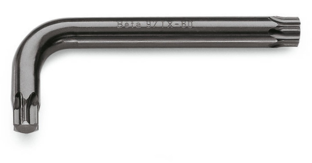 [000970008] Chiavi maschio piegateper viti con impronta Torx®,brunite Beta 97TX 08