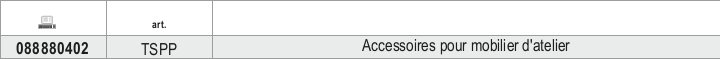 Tabella misure – Accessori per lamierati Beta TSPP