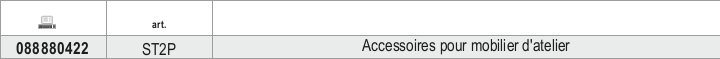 Tabella misure – Accessori per lamierati Beta ST2P