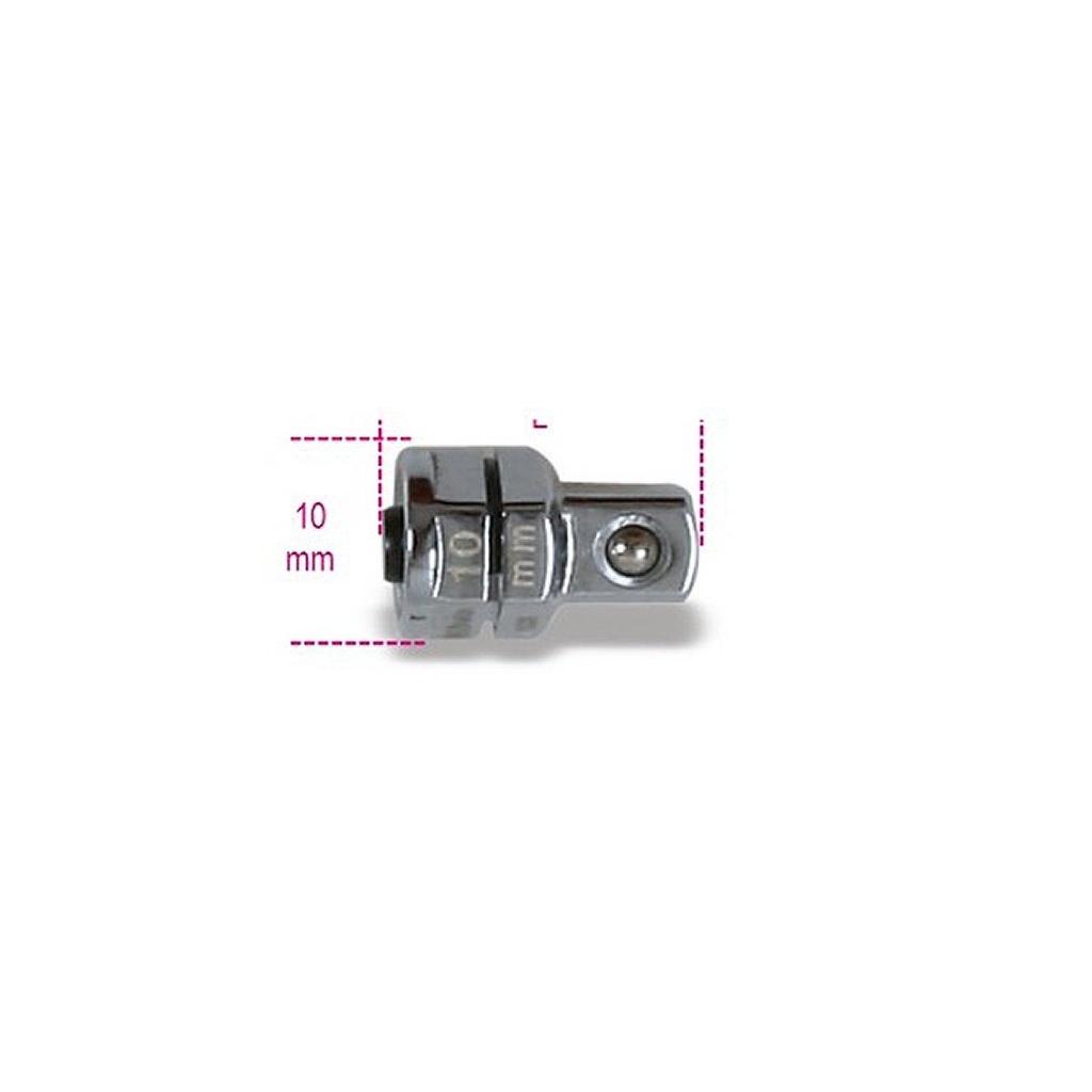 Adattatore a sgancio rapido da 1/4" per chiavi a cricchetto da 10 mm cromato Beta 123Q1/4