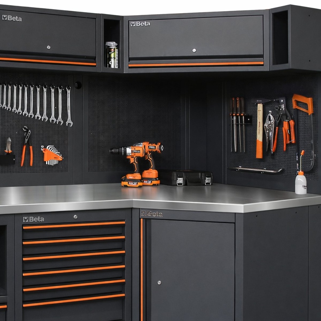 Angolo completo autoportante per arredo officina C45PRO 2.0 Beta C45PRO 2.0 CORNER/X