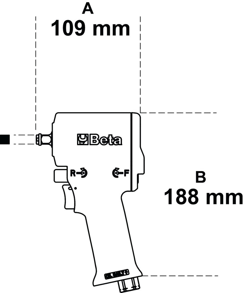 Avvitatore a impulsi compatto reversibile Beta 1924XM