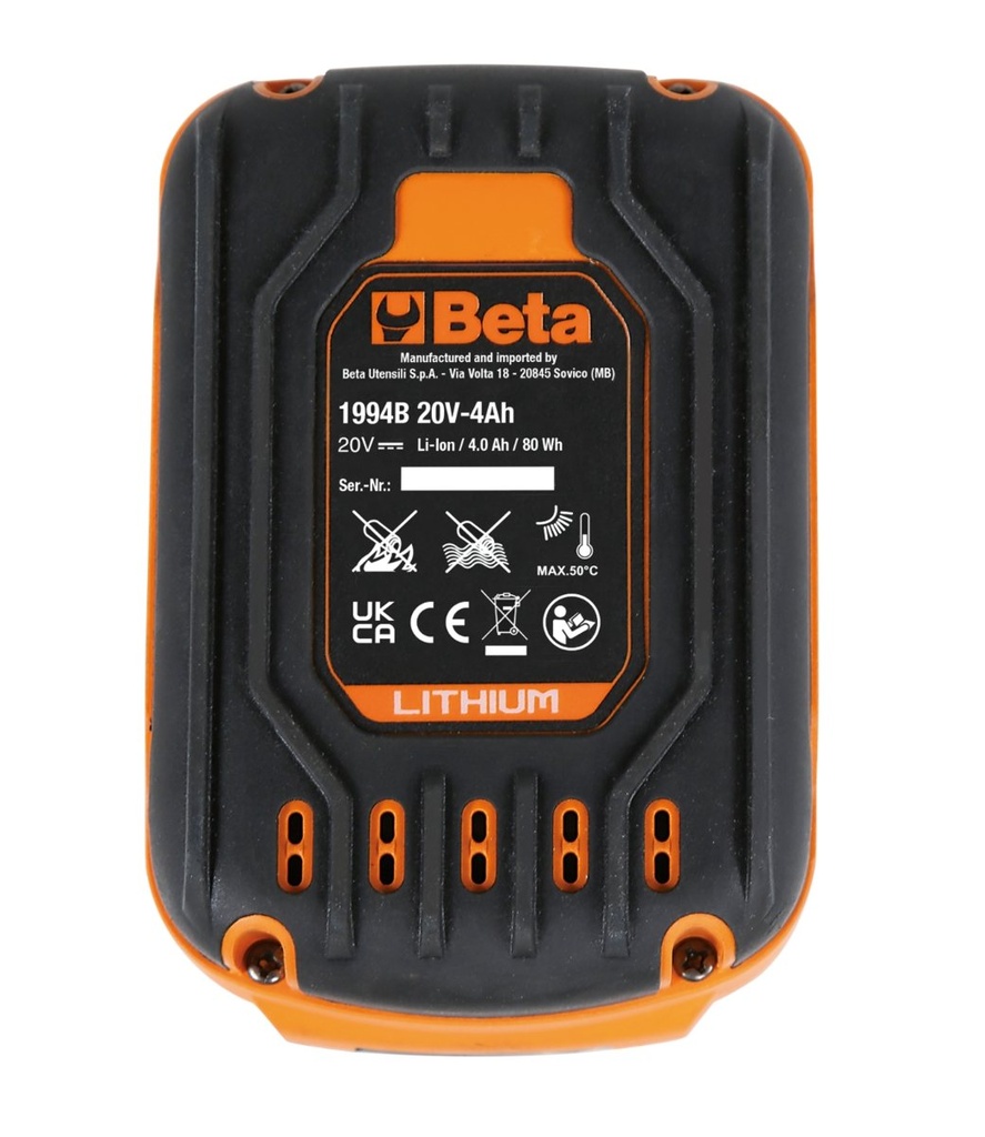 Batteria 20V-4Ah Beta 1994B 20V-4AH