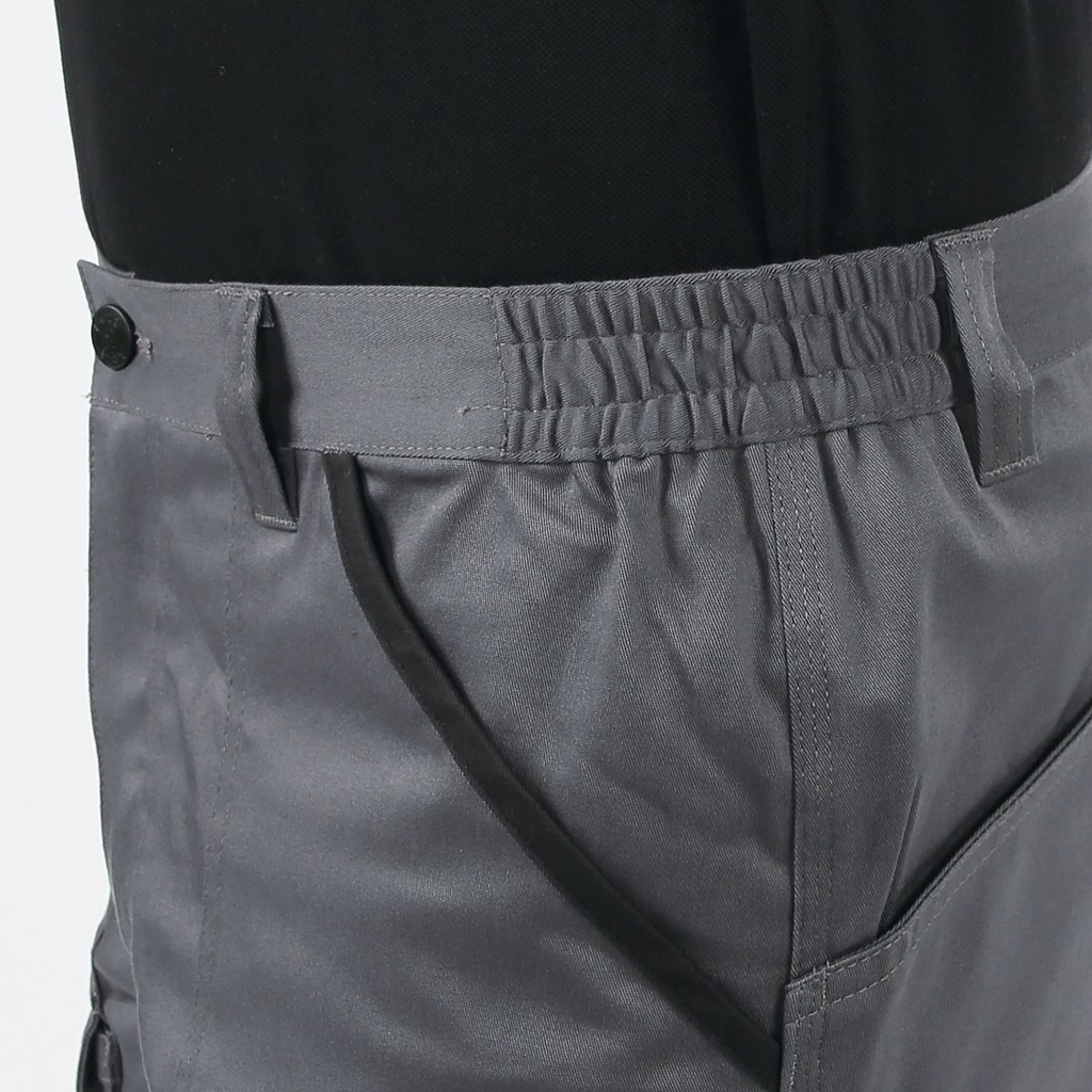Bermuda da lavoro in 100% cotone elasticizzato grigio, comodi e resistenti Beta 7931MG XS