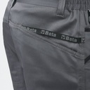 Bermuda da lavoro in 100% cotone elasticizzato grigio, comodi e resistenti Beta 7931MG XL