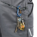 Bermuda da lavoro in 100% cotone elasticizzato grigio, comodi e resistenti Beta 7931MG XXL