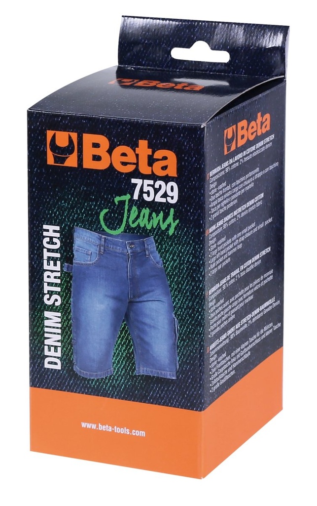 Bermuda jeans da lavoro elasticizzati Beta 7529 M