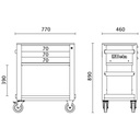 Carrello di servizio con 3 cassetti Beta RSC51-A