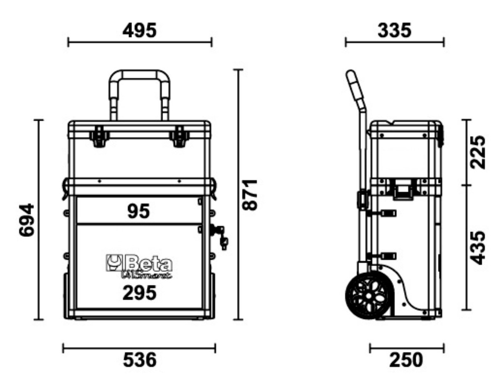 Carrello vuoto Beta C41S