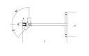 Chiave a T cromata con bussola esagonale snodata Beta 952AS 1/2