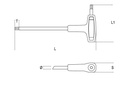 Chiave maschio esagonale con impugnatura Beta 96T 4,5