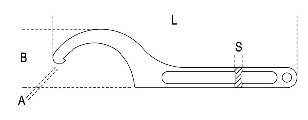 Chiavi a settore con nasello quadro per ghiere cromate Beta 99 22-28