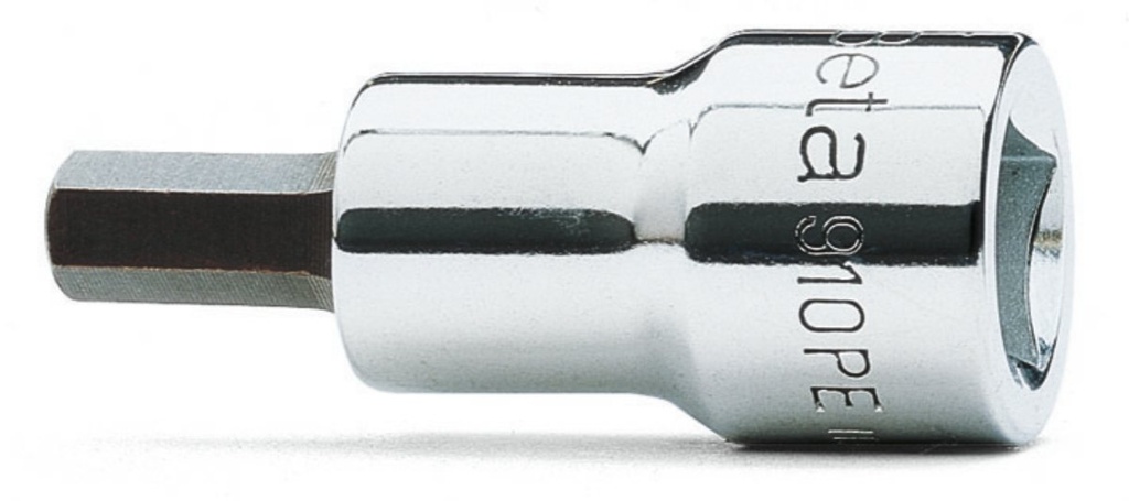 Chiavi a bussola a mano maschio esagonale con attacco quadro femmina 3/8" cromate - inserti bruniti Beta 910PE 5