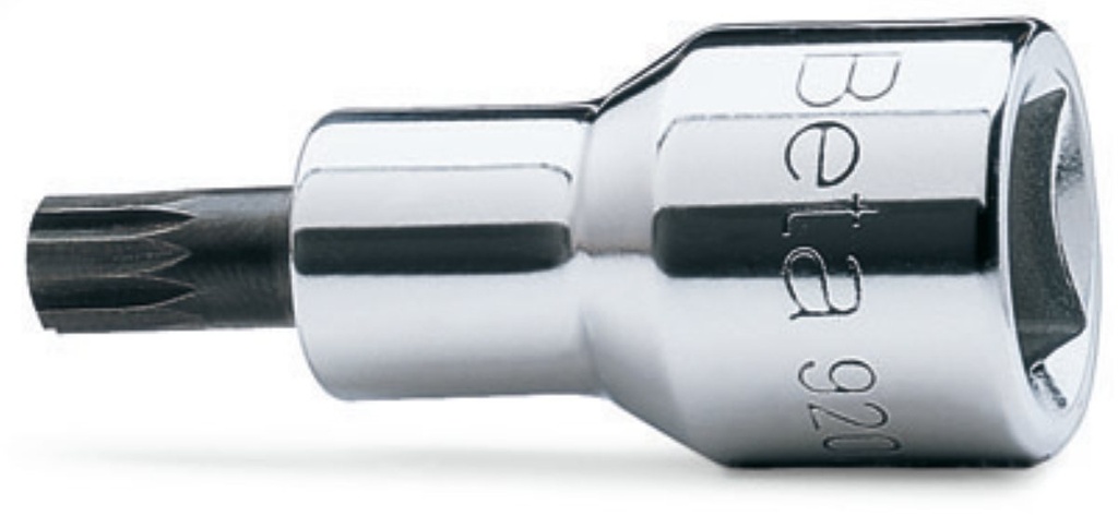 Chiavi a bussola a mano maschio per viti con impronta XZN®, con attacco quadro femmina 1/2" cromate - inserti bruniti Beta 920XZN 12
