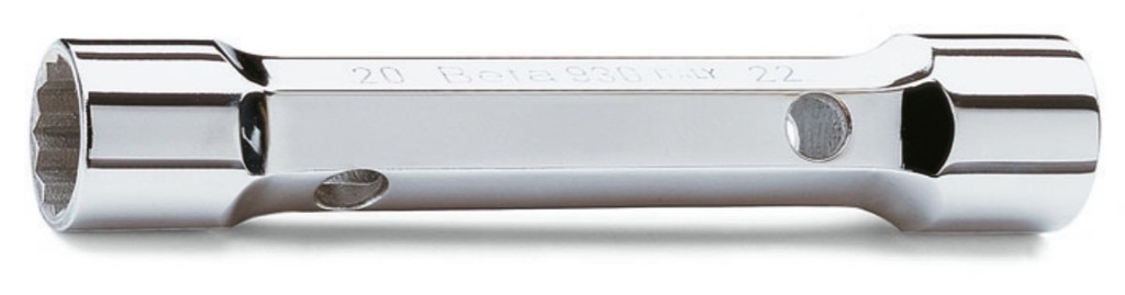 Chiavi a tubo doppie poligonali, serie pesante cromate Beta 930 27X29