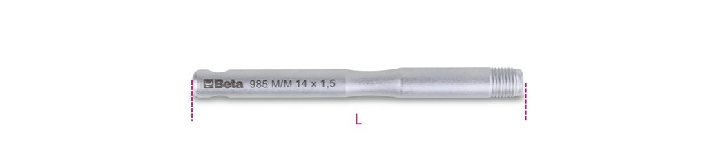 Perni guida maschio per montaggio ruote Beta 985M M14X1,25