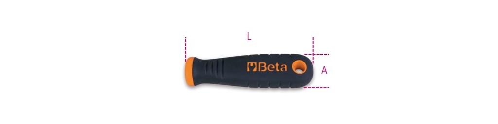 Impugnature per lime Beta 1719BMR/2B
