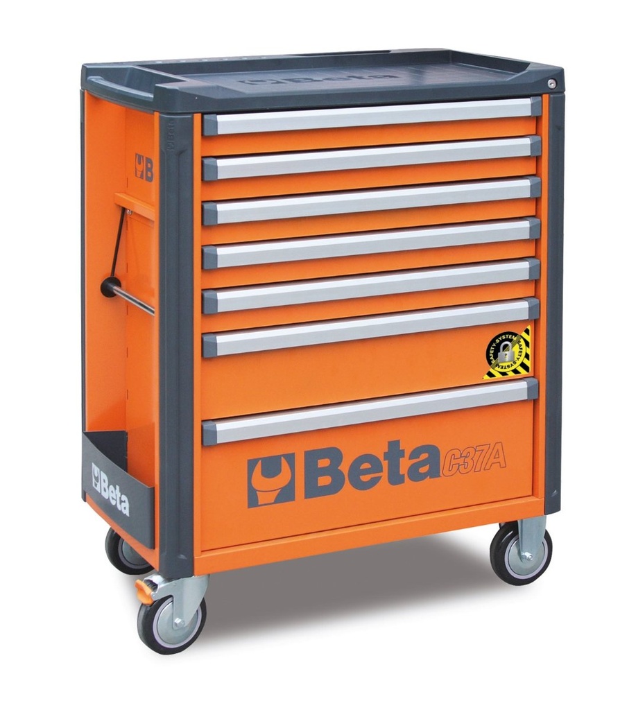 Cassettiera porta attrezzi con 7 cassetti e sistema antiribaltamento Beta C37A/7-O