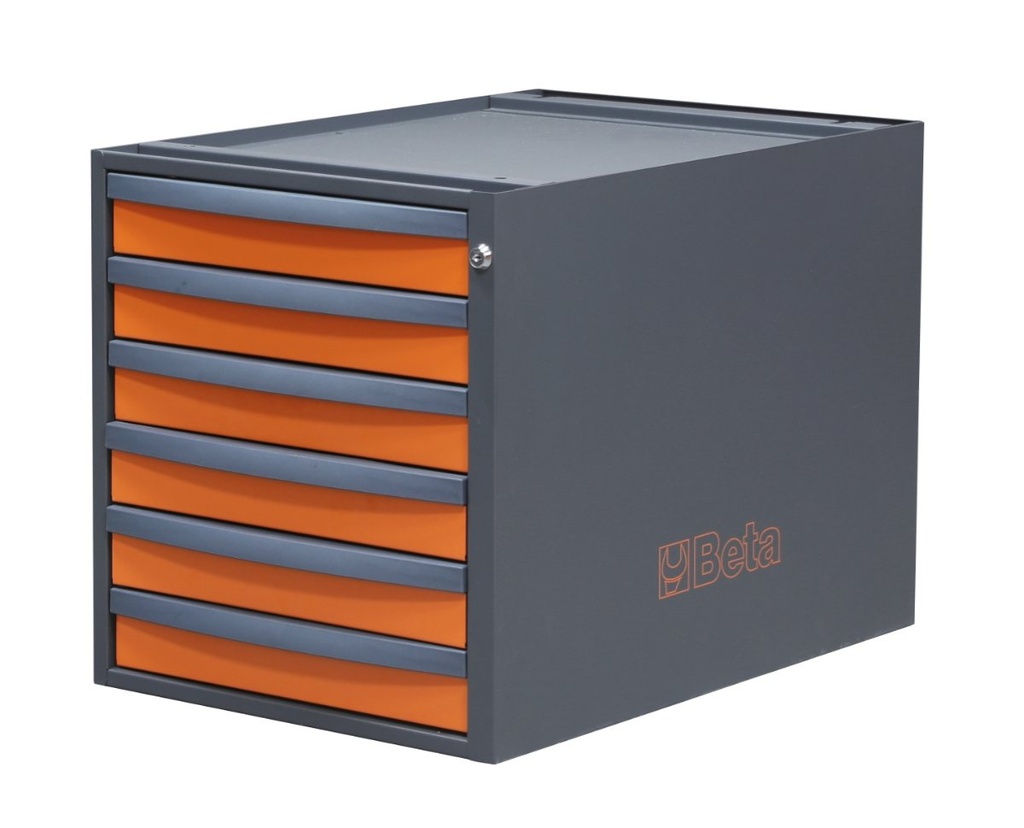 Cassettiera altezza 479 mm con 6 cassetti, per banchi componibili C58BC Beta C58CSH/O 6C