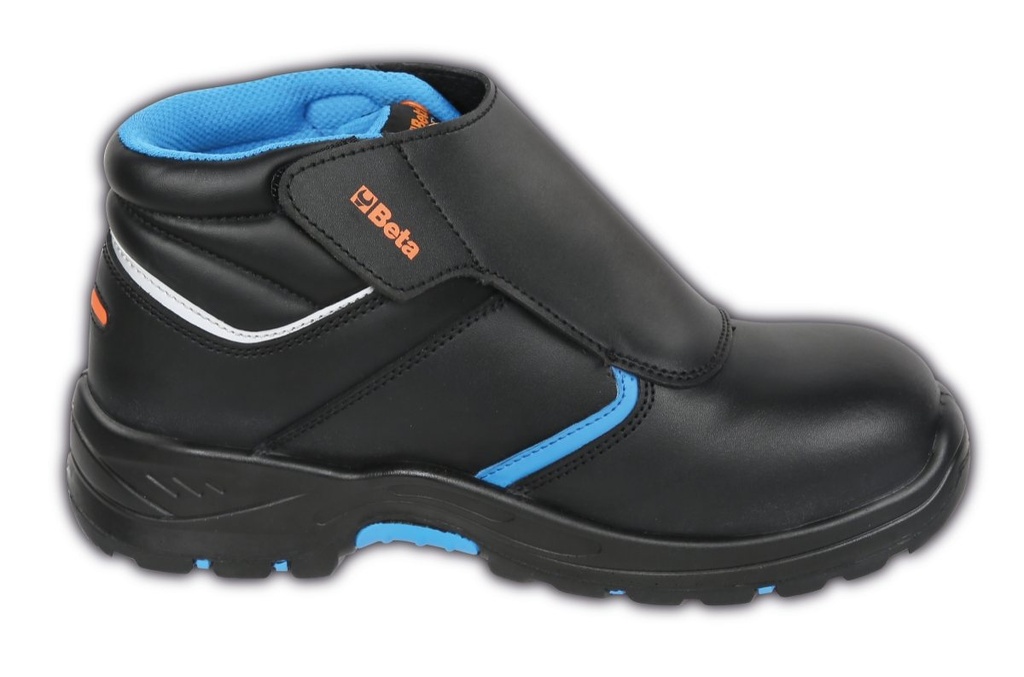 Scarpe alte BASIC PLUS in pelle liscia idrorepellente con patella di protezione Beta 7204BP 44