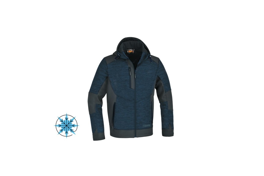 Felpa tecnica in pile con inserti in tessuto softshell Beta 7637B S
