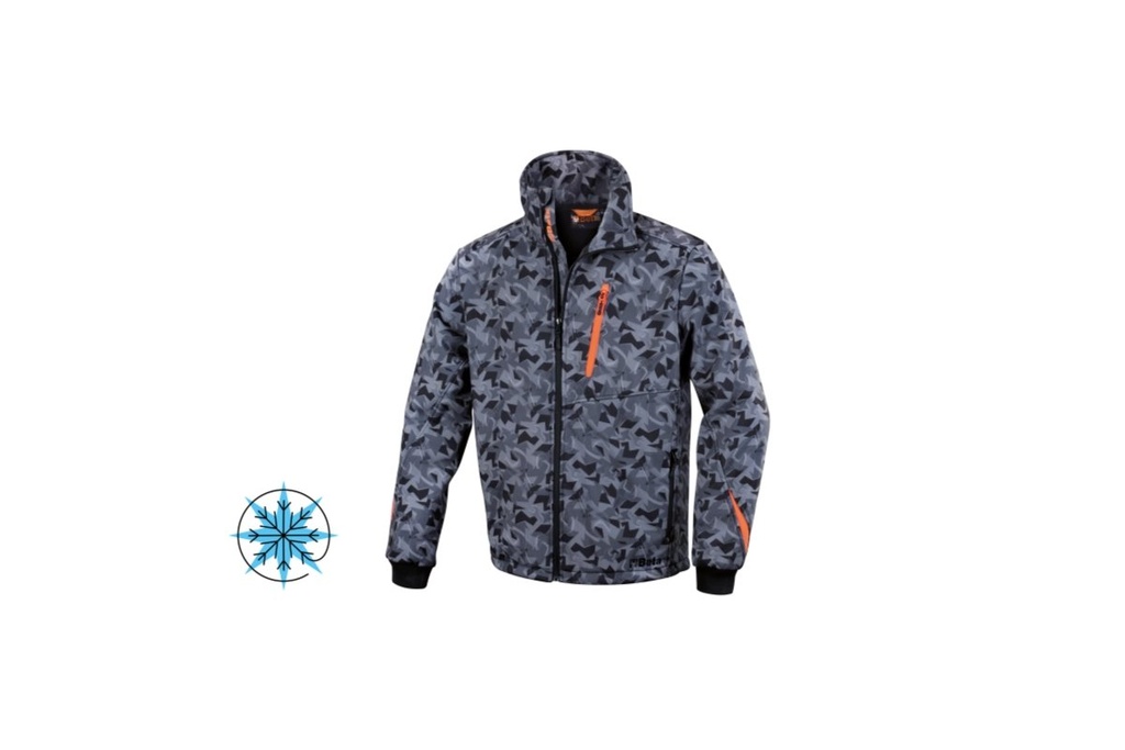 Giacca softshell - camouflage grigio Beta 7658CM M