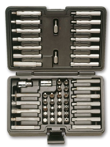 Beta 867/C52 – 52 inserti con attacco esagonale 10 mm e 2 accessori (art. 867PE, 867PE/L, 867XZN, 867XZN/L, 867TX, 867TX/L, 867RTX, 867RTX/L, 867/1, 867/1)