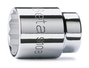 Beta 910B – Chiavi a bussola a mano con attacco quadro femmina 3/8" bocca poligonale, cromate