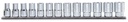 Beta 910AS/SB13 – Serie di 13 chiavi a bussola a mano bocca poligonale (art. 910AS) su supporto