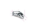 Beta 910B/SN – Chiavi a bussola a mano snodate con attacco quadro femmina 3/8" bocca poligonale, cromate