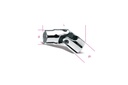 Beta 910AS/SN – Chiavi a bussola a mano snodate con attacco quadro femmina 3/8" bocca poligonale, cromate
