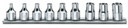 Beta 910FTX/SB – Serie di 9 chiavi a bussola a mano per viti con testa a profilo Torx® (art. 910FTX) su supporto
