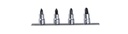 Beta 910PH/SB4 – Serie di chiavi a bussola a mano a giravite per viti con impronta a croce Phillips® con attacco quadro femmina 3/8" cromate - inserti bruniti