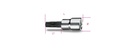 Beta 910PT – Chiavi a bussola a mano a giravite per viti con impronta pentalobata con attacco quadro femmina 3/8" cromate - inserti bruniti