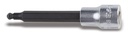 Beta 910BP – Chiavi a bussola a mano maschio esagonale con estremità sferica con quadro femmina da 3/8" cromate - inserti bruniti