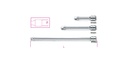 Beta 910/20 - 910/21 - 910/22 – Prolunghe a mano con attacchi quadri maschio e femmina 3/8" cromate