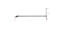 Beta 910/40 – Quadro maschio 3/8" snodato a T cromato