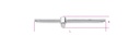 Beta 910/42 – Quadro maschio 3/8" con spina scorrevole cromato