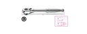 Beta 910M/55 – Cricchetto reversibile con attacco quadro maschio 3/8" con impugnatura in metallo cromato