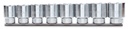 Beta 920A/SB8 – Serie di 8 chiavi a bussola a mano bocca esagonale (art. 920A) su supporto