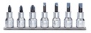 Beta 920LH/SB7 – Serie di chiavi a bussola a mano a giravite per viti con impronta a croce Philips®e con intaglio con attacco quadro 1/2"cromate - inserti bruniti