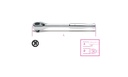 Beta 920M/55 – Cricchetto reversibile con attacco quadro maschio 1/2" con impugnatura in metallo cromato