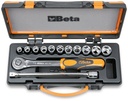 Beta 920.../C11 – Assortimento di 11 chiavi a bussola a mano esagonali e 2 accessori in cassetta di lamiera