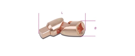 Beta 921BA/25 – Snodo con attacchi quadri maschio e femmina 1/2" antiscintilla