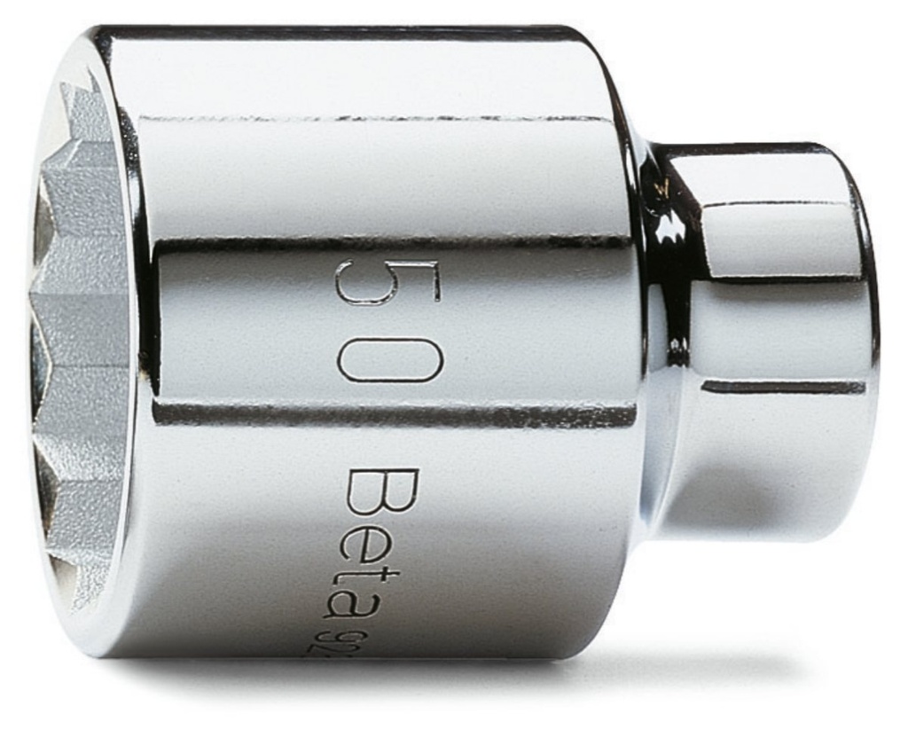 [009280155] Chiavi a bussola a mano con attacco quadro femmina 3/4" bocca poligonale, cromate Beta 928B 55