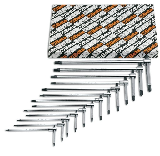 Beta 951TX/S – Serie di 13 chiavi maschio piegate per viti con impronta Torx®