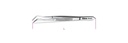 Beta 993G – Pinzetta a molla con perno a punte curve a gomito zigrinate in acciaio inossidabile