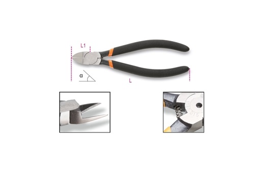 Beta 1080D – Tronchesi a taglienti diagonali rasi manici ricoperti con 2 strati di PVC antiscivolo