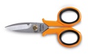Beta 1128BMX – Forbici per elettricisti lame diritte in acciaio inossidabile con microdentatura