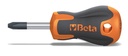 Beta 1202EN – Giravite Evox per viti con impronta a croce Phillips®, tipo cortissimo cromati punta nera